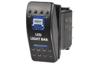 Rocker Switch Off/On 12V LED Light bar Blue
