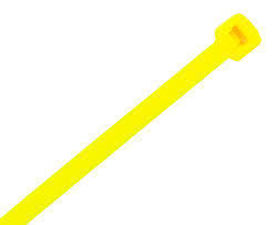 Cable Ties 4.8mm x 200mm Pack 100 Yellow