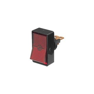 Rocker Switch Off/On Red Illuminated 10A 12V