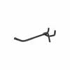 Pinnacle Small Gloss Black Single Prong Pegboard Hook - 20 Pack