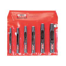 6 Piece Hollow Wad Punch Set