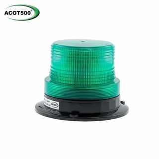 Beacon Small 6 LED 12-24V Flange Base Green