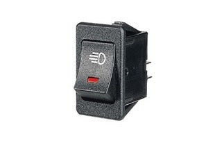 Rocker Switch Off/On Red LED Driving Lamp Symbol 20A 12V