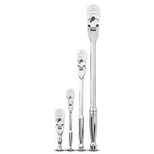 4 Piece 120XP Flex Head Teardrop Ratchet Set