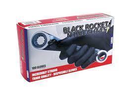 KBS Black Rocket Nitrile Gloves S 13001