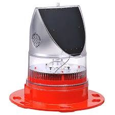 Single LED Solar Aviation Light RED