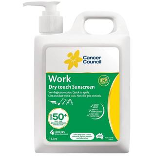 Cancer Council 50+ Work Pump Sunscreen 1L