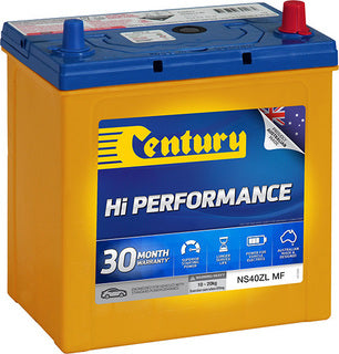 Century Hi Performance Battery 330CCA 40AH Left