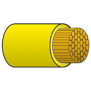 Cable Single Core 4mm Yellow 30m