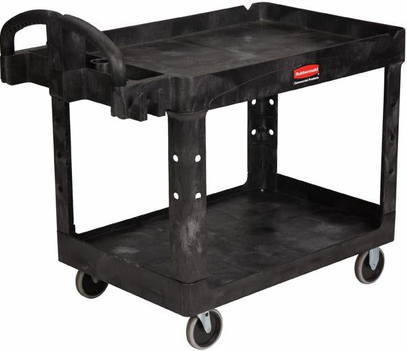 Rubbermaid Two Shelf Utility Carts with Ergonomic Handle
225kg load rate
118 x 641 x 991mm (L x W x H)