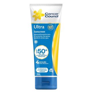 Cancer Council 50+ Ultra Sunscreen Tube 250ml