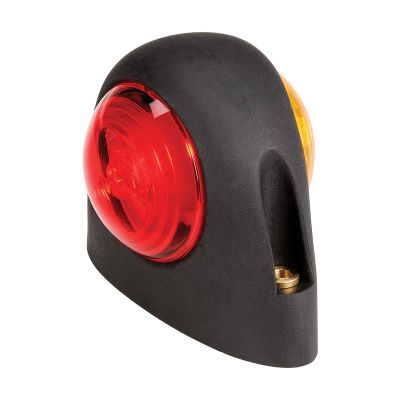 LED Side Marker Red/Amber Neoprene Body 9-33V