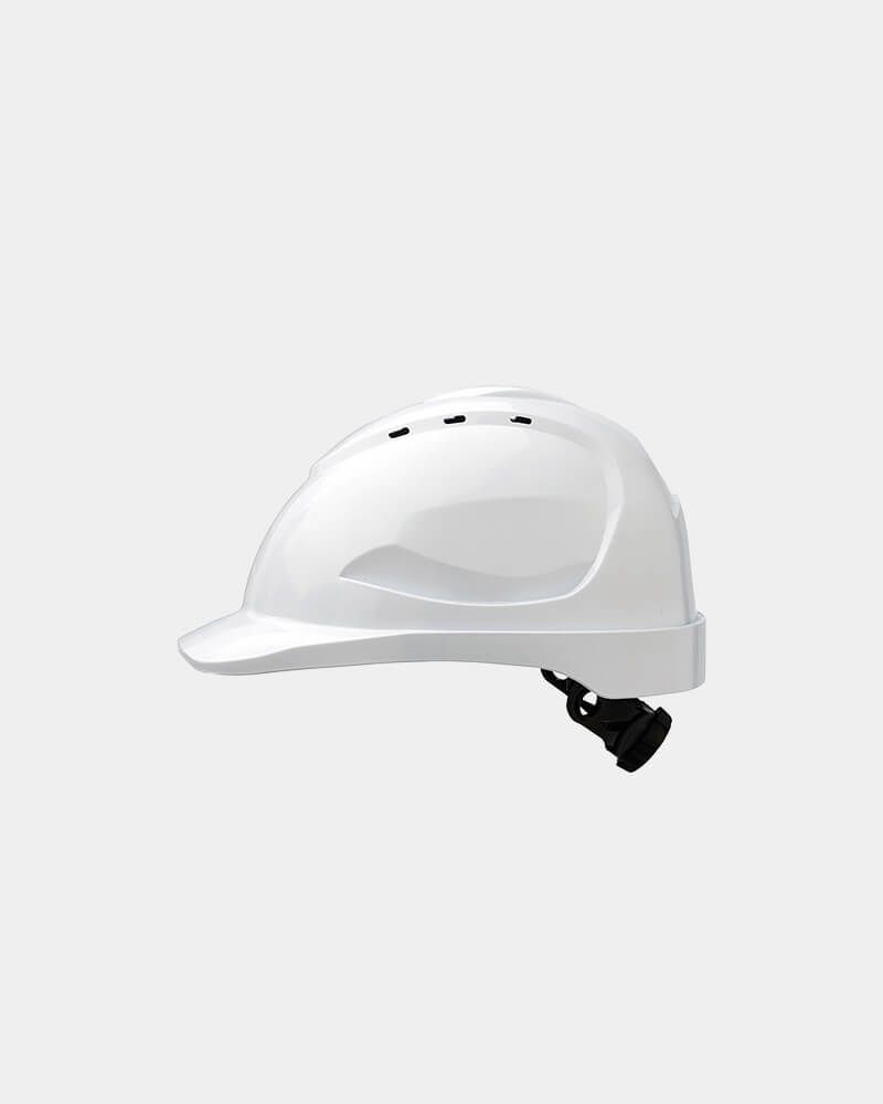 V9 Hard Hat with ratchet Harness White