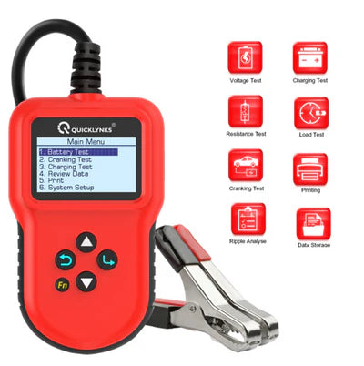 Quicklynks BA106 12V Battery Tester for Lithium and Lead Acid + LifePo4