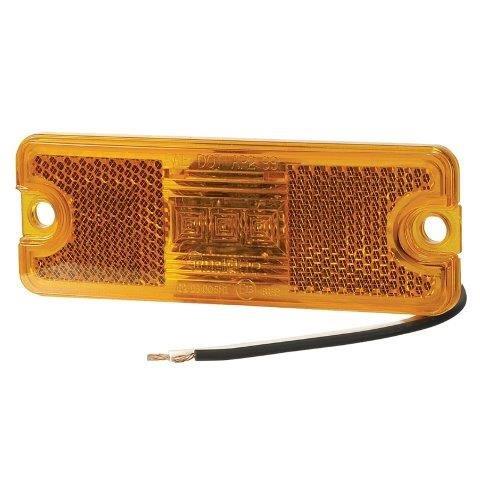 LED Side Marker Lamp Amber inbuilt Reflector 10-30V