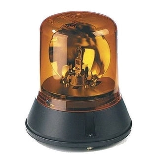 Beacon Rotating Lamp 12/24V Flange Base Amber