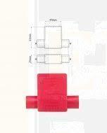 Battery Terminal Insulator Double Entry Red