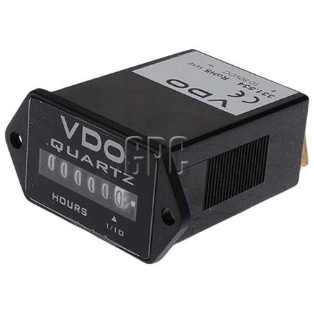 VDO Hourmeter Rectangle Analogue 12-60V
Range 0-99999.9 hours