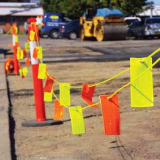 Safety Reflectaline Red & Yellow Tags 20m