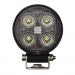 LED Work Light Round Compact Flood Beam 10-30V 4 x 6W Osram LED's TMT <25W <2200lm IP67 89x41x75mm Roadvision