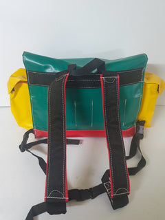 Tool Bag Small Heavy Duty Multi-Coloured With Stiffening Back Pack