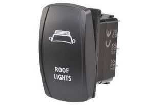 Sealed Rocker Switch Off/On 12/24V Roof Light Blue