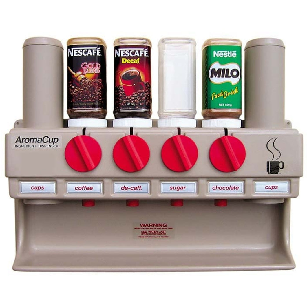 Aromacup dispenser 1 cup + 4 ingredient dispenser + 1 cup