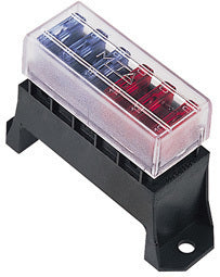 Blade Fuse Box 6 Fuses 3x 10A 3x 15A
