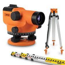 DATUM 32X Optical Dumpy Level 5M E-Face Staff & Tripod Kit