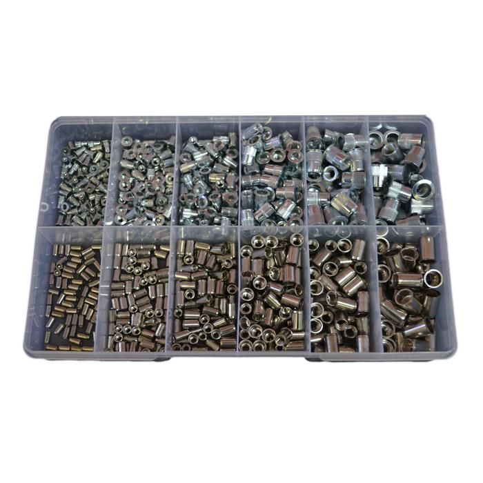 710 Piece M3 M4 M5 M6 M8 M10 Nutsert Zinc Stainless G304 Assortment Grab Kit198