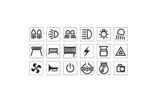 Black Sticker Set Suit 4WD