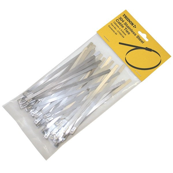 Cable Tie Stainless Steel 362mm x 4.5mm pack 50