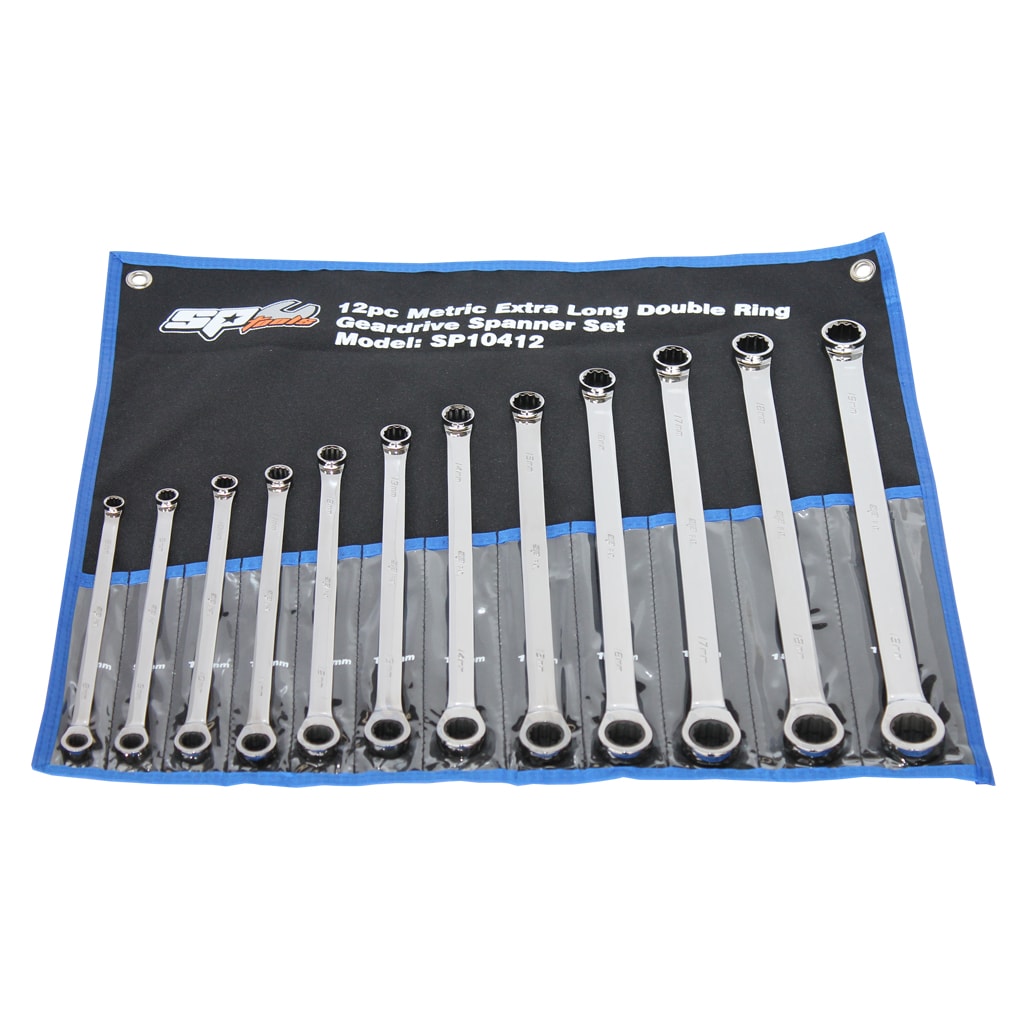 Spanner Set Double Ring
Gear Drive 12PC Meteric