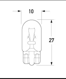 Globe Wedge 24V 5W