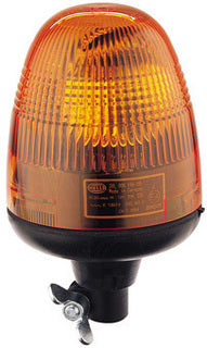 Beacon KL Rotaflex Series Revolving Lamp 12V Pole Mount Amber