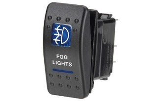 Rocker Switch Off/On 12V Fog Lights Blue