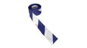 Blue & White Barrier Tape 75mm x 500m
