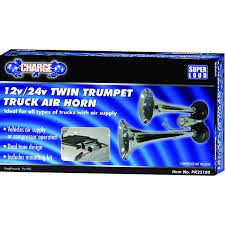 Twin Trumpet Truck Style 24/12V Set