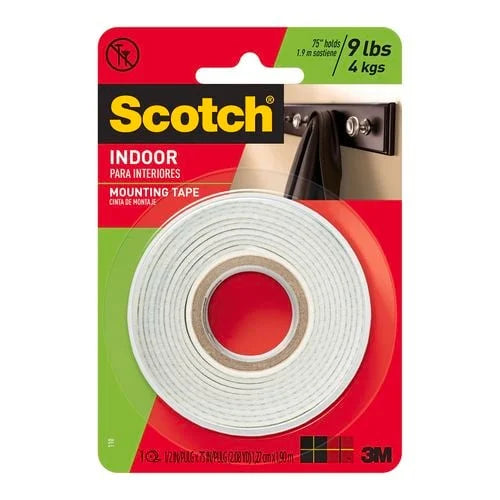 Scotch Mount 13mm x 1.9m Double-Sided Mounting Tape