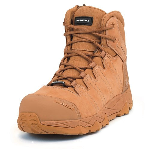 Mack Octane Zip-Sided Safety Boot Honey Size 11