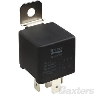 Mini Relay 12V 40/30A 5 Pin Change Over  Resistor Protected