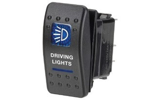 Rocker Switch Off/On  12V Driving Lights Blue